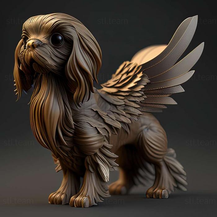 Medium Vendean Griffon dog